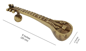 Poignée de porte décorative en métal style sitar, longue poignée de porte en métal style instrument de musique, quincaillerie vintage pour maison et hôtel - Product Image 4