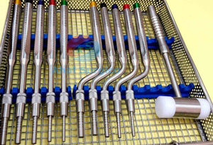 Juego de Osteótomos Dentales para Levantamiento de Senos, Instrumentos de Implantes de Acero Inoxidable, Fuente de Alimentación Manual, BBI-244, Instrumentos con Certificación CE - Product Image 3