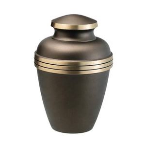 Ashen Pewter Brass Cylinder Urn Eco-Friendly Durable Luxury Plain Grey American Style Design <b>for</b> Human <b>Ashes</b> Funeral Supplies - Product Image 3