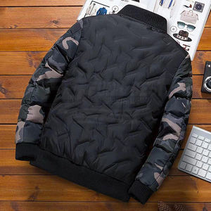 Manteau d'hiver chaud et élégant pour homme, coupe ajustée, col montant, fermeture éclair et boutons, en polaire unie, prix de gros personnalisé - Product Image 6