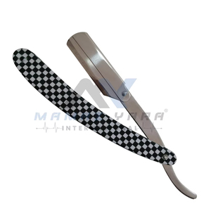 Manual Single Blade Stainless Steel Swing Lock Style Barber <b>Razor</b> Exposed Blade Straight Edge Shavette for <b>Mens</b> Grooming Profess - Product Image 5