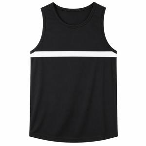 <b>Top</b> Trending Custom Men's <b>Black</b> O-Neck Sleeveless <b>Tank</b> <b>Top</b> Knitted Polyester Quick Dry Sporty Fit Breathable Eco-Friendly - Product Image 1