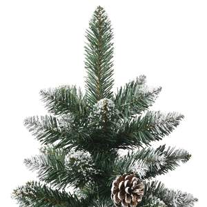 Sapin de Noël artificiel en PVC vert de 82.7 pouces avec support Décorations de vacances festives - Product Image 5