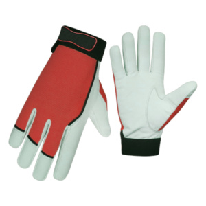 Best Performance Durable Heavy-Duty Goat Grain Leather Safety <b>Gloves</b> Adjustable Wristband Soft Comfortable Fire Proof - Product Image 6