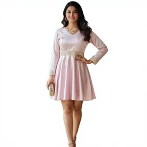 Robe Salopette Élégante pour Filles et Femmes, Modèle Uni en Coton, Couleurs Personnalisables Disponibles - Product Image 1