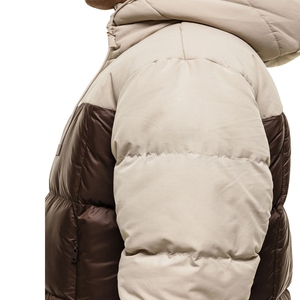 Men's Cold Climate Puffer Jacket Lightweight Quilted Winter Warm <b>Covered</b> <b>Button</b> Outdoor Casual Coat OEM Service Finished - Product Image 3