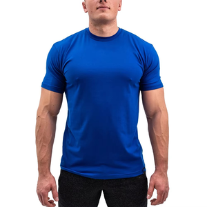 Nouveauté T-shirt Homme Slim Fit Manches Courtes Col Rond Tissu Extensible Vêtement Décontracté Fitness Couleurs et Tailles Personnalisables Vente en Gros - Product Image 1