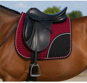 Tapis de selle pour cheval western avec poches de rangement |   Tapis de selle équestre matelassé |   Tapis d'équitation doublé en polaire en gros - Product Image 3