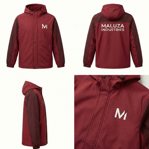 Chaqueta Impermeable de Invierno con Capucha Unisex Premium, Chaqueta Cortavientos Informal para Exteriores con Logotipo Personalizado - Product Image 6