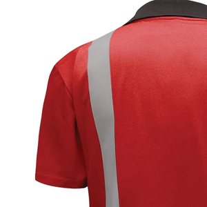 Chemises polo réfléchissantes haute performance, vêtements de sécurité anti-humidité avec bandes haute visibilité pour les équipes de travail en extérieur - Product Image 6