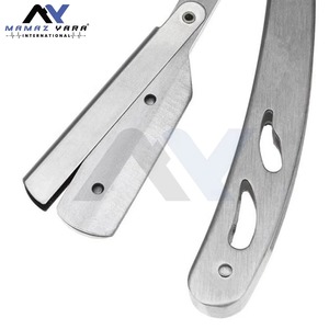 Navaja de Afeitar Recta Plegable Profesional para Barberos, Cuchilla de Acero Inoxidable para Afeitar y Dar Forma a la Barba en Salones de Belleza y Barberías - Product Image 4