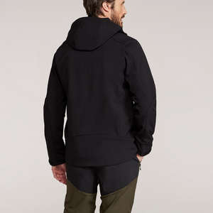 Nouvelle veste softshell à capuche patchwork, design personnalisé, automne, coupe-vent, imperméable, doublure polaire, fermeture éclair pour homme - Product Image 4