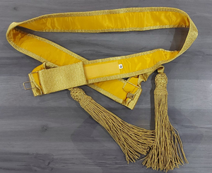 Ceinture de cérémonie faite à la main avec pompon en fil de soie, vente en gros, ceinture de taille avec couleur et logo personnalisés par sublimation, service OEM - Product Image 3