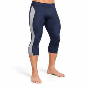 Legging Capri pour homme : Performance flexible, construction respirante et confort sécurisé pour l'entraînement et l'exercice sportif - Product Image 3