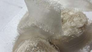 Fuzzy Fringed Linen Ribbon Rolls Rustic Boho Wedding Decorative Trim Textured Craft Fabric Edging Soft Frayed Edge Single Face - Product Image 4