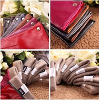 Gants de mode chauds coupe-vent/Gants en cuir d'hiver doublés de laine/Gants d'hiver par temps froid