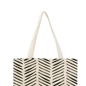 Bolsas de Compras Personalizadas de Lona de Algodón Suave con Impresión de Logotipo en Color Natural, Bolsas de Lona de Algodón Lisas - Product Image 2