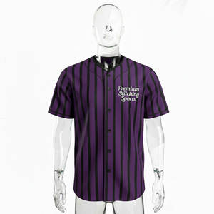 Maillot de baseball promotionnel personnalisé en polyester 100% brodé, fabriqué au Pakistan - Product Image 1
