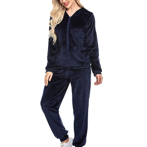 Ensemble de survêtement de sport pour femme en coton 100% à séchage rapide, de haute qualité, taille plus, pour l'hiver - Product Image 1