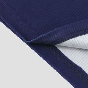 T-shirt de sport pour homme, bleu et blanc imprimé, à manches courtes, col rond, séchage rapide, en polyester, vente en gros, fabricant - Product Image 5