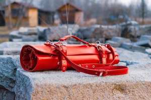 Sac à couteaux en cuir personnalisé, sac de chef en cuir personnalisé, étui de rangement pour chefs LKR-0292 - Product Image 2