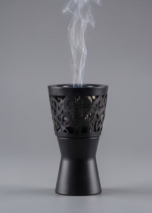 Handmade Metal <b>Incense</b> <b>Cone</b> Holder Openwork Filigree Tower Burner Pedestal Stand Base - Product Image 4