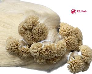 Extensiones de cabello virgen Utip, máquina de cabello humano vietnamita recto, trama doble, recto Natural en grado teñido de Color 613 - Product Image 4