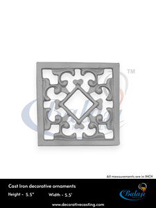 Pièces de portail de jardin en fonte robuste, moulées au sable, finition superficie super polie par sablage, Balaji Metals - Product Image 3