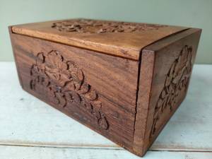 Aaliyan Impex Cheap Decorative Wooden Treasure <b>Box</b> for Coins Jewelry <b>Trinkets</b> and Collectibles with Classic Vintage Artistic - Product Image 6