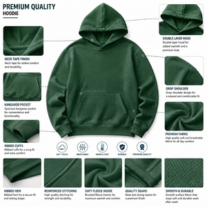 เสื้อฮู้ดผู้หญิงแบบเรียบ รับทำโลโก้ตามสั่ง รับผลิตแบบ OEM ODM แบรนด์ส่วนตัว ผู้ผลิตเสื้อผ้า ผู้จัดจำหน่ายขายส่ง - Product Image 6