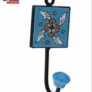 Gancho de hierro fundido para sombreros y abrigos con diseño de manija, para instalaciones estándar en puertas, precio al por mayor - Product Image 1