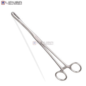 24cm Surgical Stainless Steel Grasping Hemostasis Medic Instruments High Quality Rampley <b>Sponge</b> Holding Forceps Manual Power MOL - Product Image 2