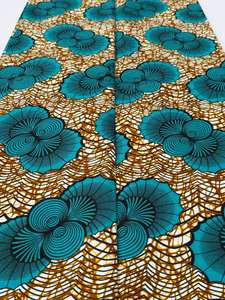 Tela de algodón con estampado de cera Africana Freetown de alta calidad para vestidos elegantes trajes tradicionales y decoración del hogar - Product Image 6