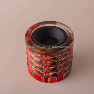 Brûleur Bukhoor en bois d'acacia en résine époxy de créateur exclusif Porte-oud unique fabriqué à la main pour le Ramadan Eid et l'utilisation quotidienne de parfums - Product Image 3