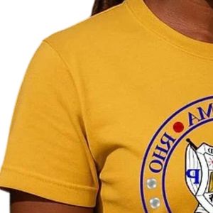 T-shirt personnalisé pour femmes Sigma Gamma Rho, imprimé de lettres grecques, manches courtes, col rond, décontracté, confortable, mode féminine - Product Image 5