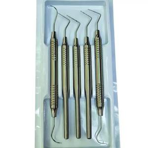 Kit de Raspadores Dentales Manuales con Mangos Roscados Plateados, Instrumentos Quirúrgicos Clase I para Limpieza y Diagnóstico Dental Shuja Surgico - Product Image 2