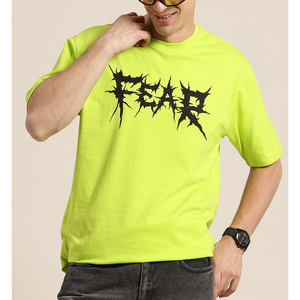 2026 Custom Logo Design <b>Tshirts</b> Men' Plain Green Streetwear Oversized Rib Crewneck 100% Cotton Unisex Summer Casual Tee OEM - Product Image 1