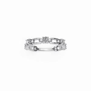 Export Quality Custom Moissanite Diamond Ring With VVS Clarity Elegant Design For Engagement Party And Gift for Sale - Product Image 1