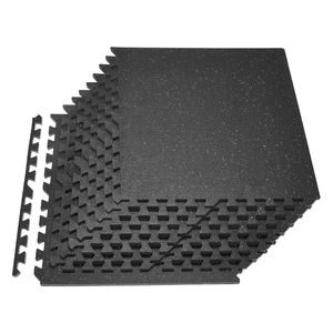 Set di 12 Tappetini Puzzle in Schiuma EVA ad Alta Densità 24 X 24 X 0,56 Pollici, Pavimentazione Protettiva Interconnessa in Gomma Morbida per Fitness - Product Image 1
