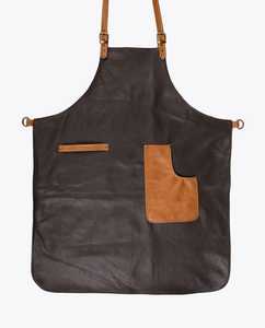 ผ้ากันเปื้อนหนังวัวแท้คุณภาพพรีเมียมสำหรับงานเชื่อม งานบาร์บีคิว ระบายอากาศได้ดี จำหน่ายส่งจำนวนมาก รุ่น LPN-0279 - Product Image 2