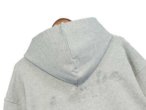 Nesta Sports Sweat à capuche court unisexe 100% Coton épais, effet éclaboussures de peinture et vieilli, sans cordon, Hiver - Product Image 3