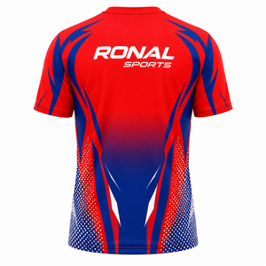 เสื้อจักรยาน RONAL SPORTS แบบยูนิเซ็กซ์ แขนยาว สีแดงน้ำเงิน พิมพ์ลายด้วยความร้อน ระบายอากาศได้ดี ไซส์พลัส แห้งเร็ว เหมาะสำหรับฤดูหนาว - Product Image 2