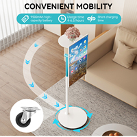 Écran tactile rotatif intelligent Leaderhub 27 pouces, rétroéclairage OLED, 1080p HD, fréquence de rafraîchissement 75 Hz pour la diffusion en direct sur les réseaux sociaux