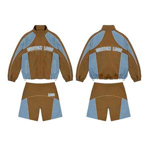 Custom Men Outdoor Sports Windbreaker Tracksuit Waterproof 100% Polyester High Quality Lightweight Windproof Tracksuit - Product Image 3