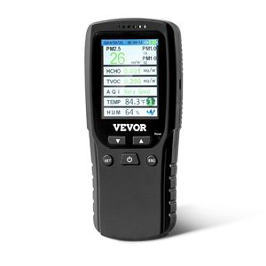 Monitor Professionale 8-IN-1 per la Qualità dell'Aria: Contatore di Particelle PM2.5, PM10, PM1.0, Formaldeide, Temperatura, Umidità, TVOC, AQI per Test - Product Image 1