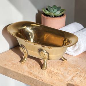 Boîte à savon en métal plaqué or, 1 pièce, pour salle de bain, décoration de conception Unique, Restaurant et hôtel, porte-savon décoratif, pour la maison - Product Image 1