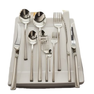 2024นิยมมากที่สุดในเขตร้อนชุดเครื่องใช้บนโต๊ะอาหาร5ดาวเครื่องเงินช้อนส้อมและมีด304ชุดช้อนส้อม - Product Image 1