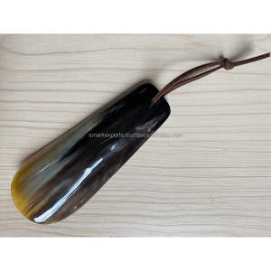 Bull Horn Carved Eco-Friendly Handmade Pocket Size Lightweight Travel Friendly Elegant Stylish <b>Shoe</b> Wearing <b>Accessory</b> - Product Image 1