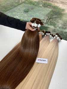 Cabello Humano Natural Virgen Vietnamita 100% Real, de Alta Calidad, a Granel, Color Castaño Crudo, Precio de Fábrica - Product Image 2