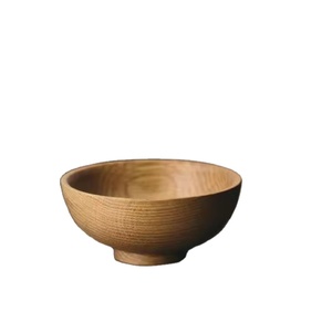 ชามไม้กระถินณรงค์ขัดเงาอย่างดี ทำด้วยมือ เป็นมิตรกับสิ่งแวดล้อม ใช้แล้วทิ้ง สำหรับเสิร์ฟสลัด ผลไม้ และผัก - Product Image 4